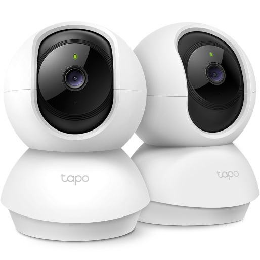 TP-Link Tapo C200P2 bolvormig IP-beveiligingscamera voor binnen beveiligingscamera 2 stuks