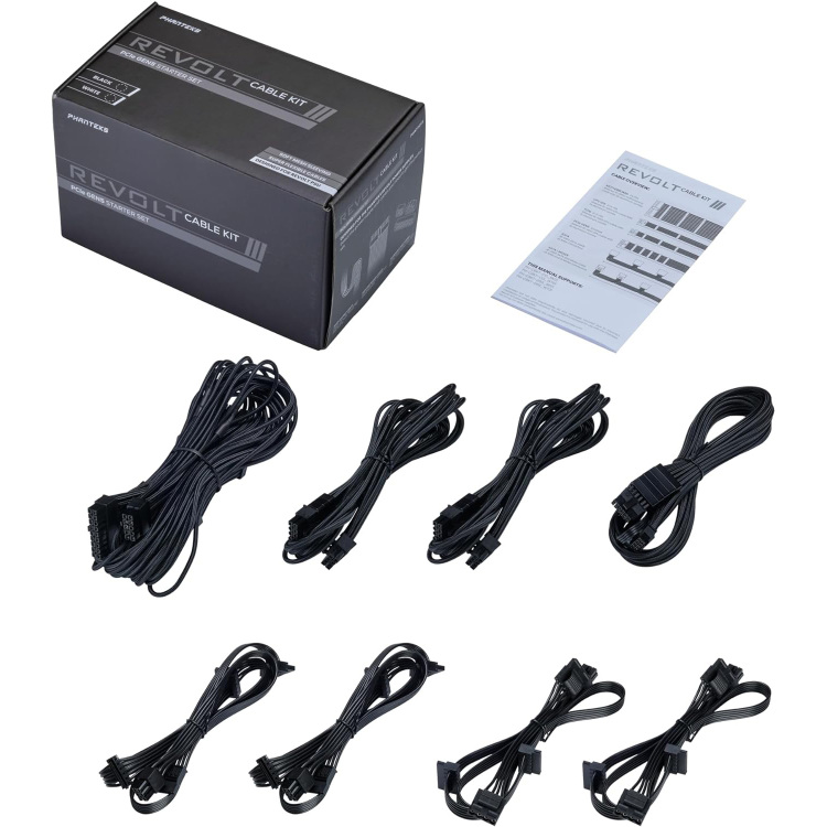 Phanteks Revolt PCIe Gen5 Starter set kabel 8-delig