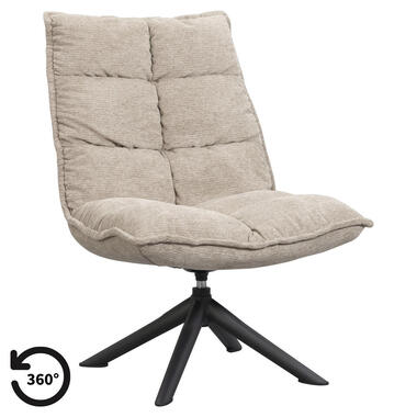 Fauteuil Clayton - taupe - Leen Bakker