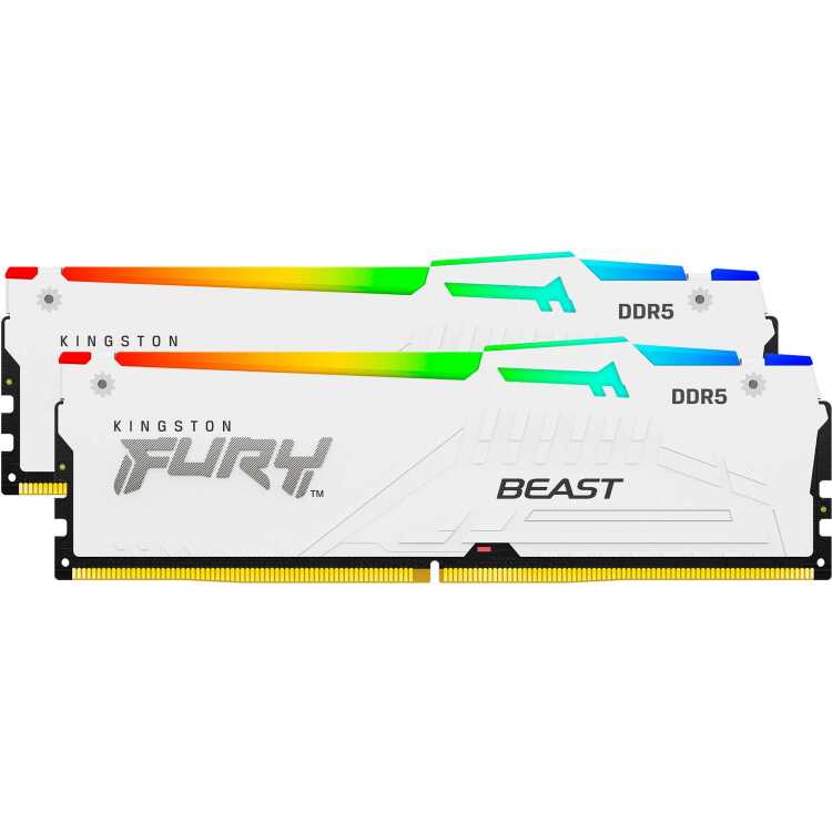 Kingston FURY 64 GB DDR5-6000 Kit werkgeheugen Fury Beast RGB, XMP, EXPO
