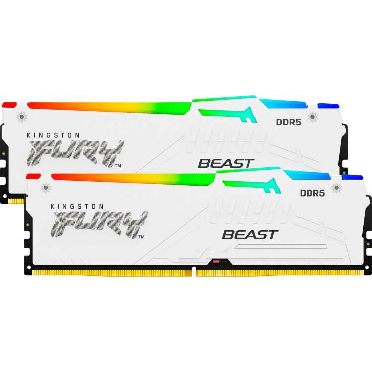 Kingston FURY 32 GB DDR5-6400 Kit werkgeheugen KF564C32BWEAK2-32, Fury Beast RGB, XMP, EXPO