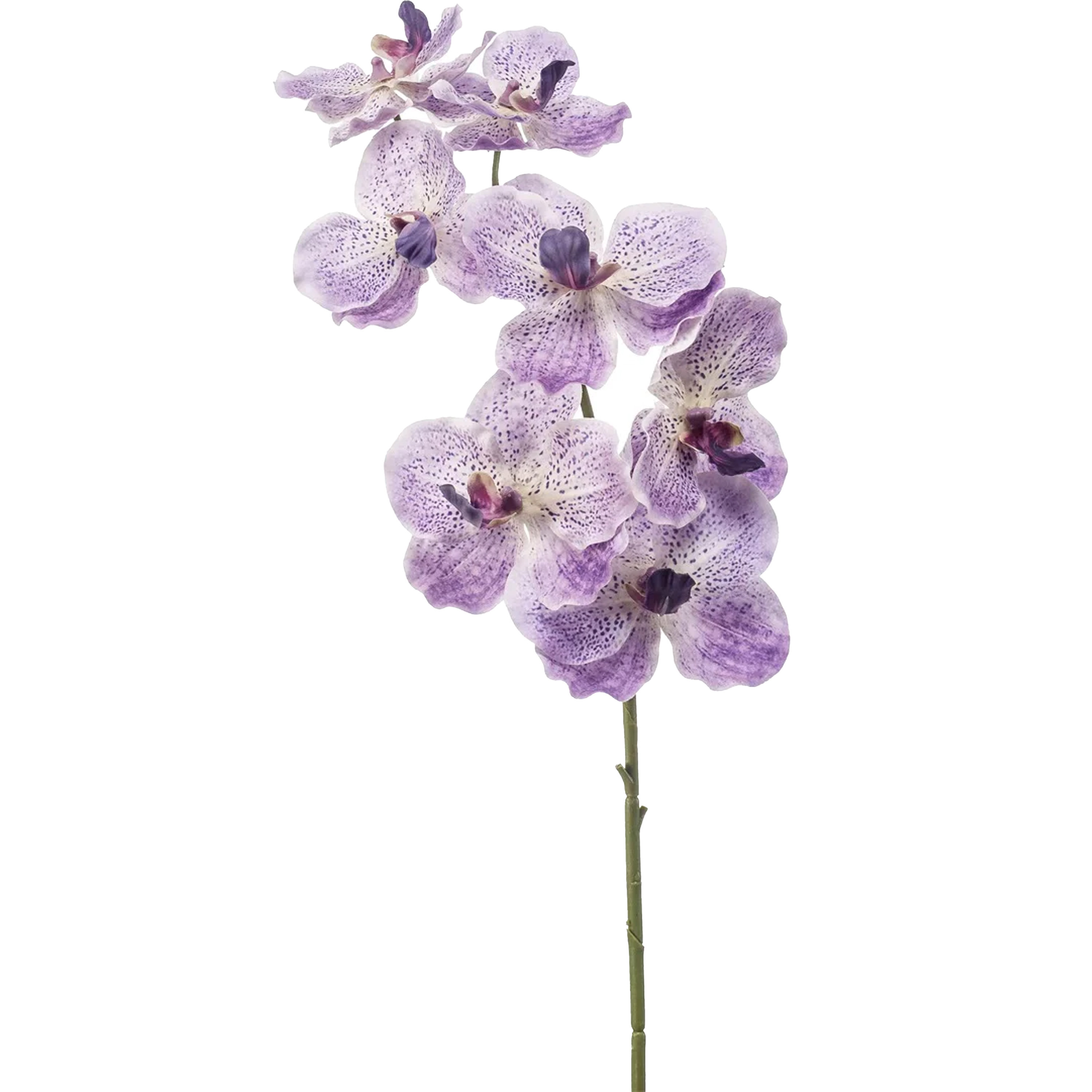 Kunstbloem Orchidee Vanda - 77 cm - paars/lila - losse tak - kunst zijdebloem -