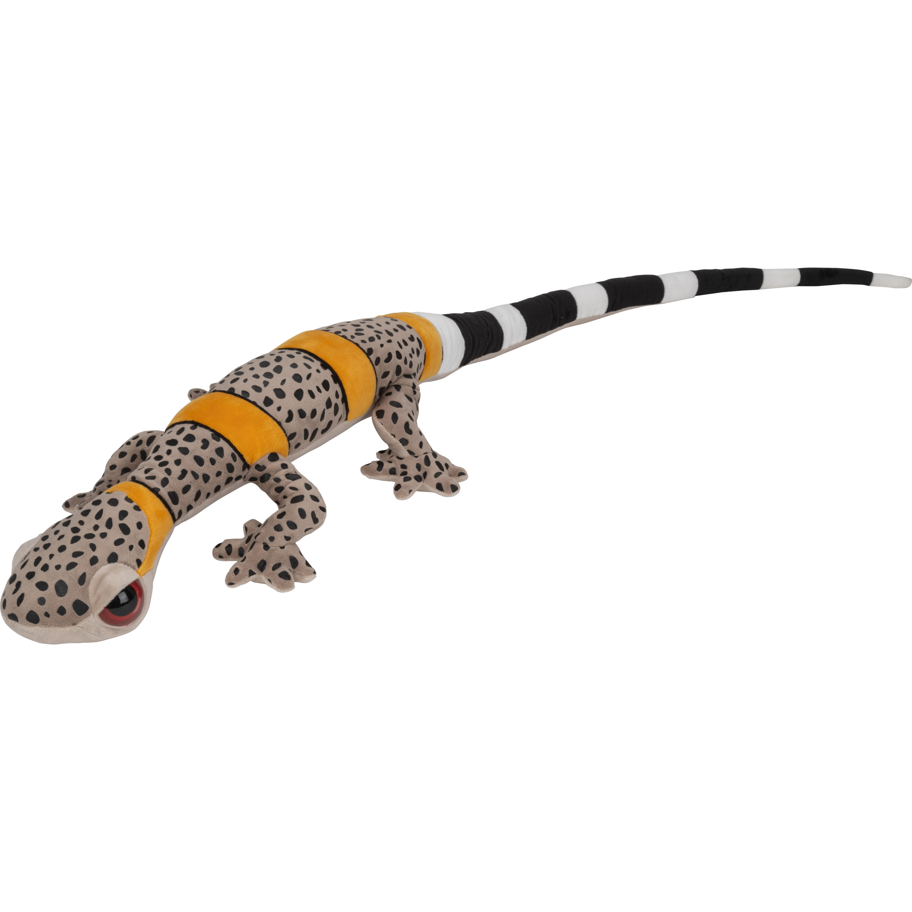 Knuffeldier Gekko Hagedis - pluche knuffel - premium kwaliteit knuffels - beige/geel - 112 cm -