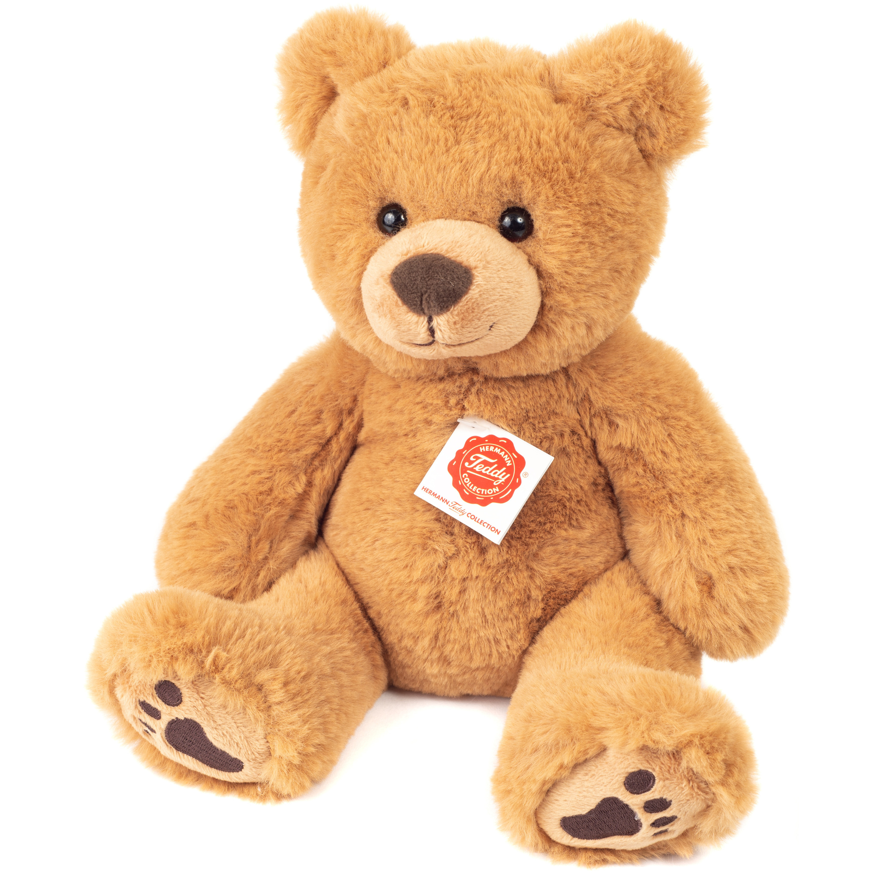 Knuffeldier beer Mikai - zachte pluche stof - premium kwaliteit knuffels - lichtbruin - 31 cm -