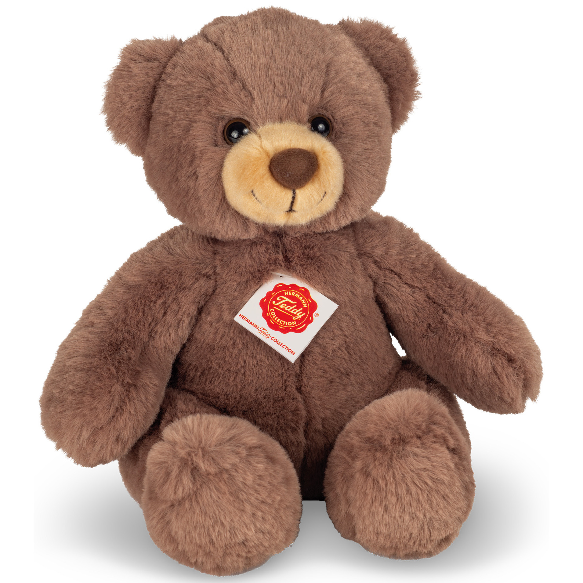 Knuffeldier beer Mikai - zachte pluche stof - premium kwaliteit knuffels - bruin - 30 cm -
