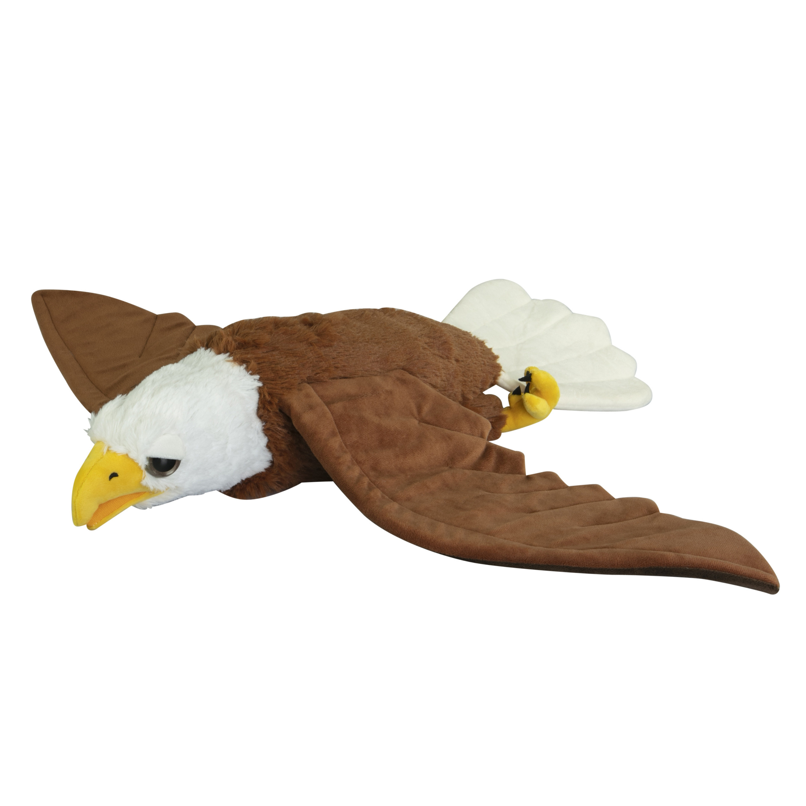 Knuffeldier Zeearend - pluche - 70 cm - bruin/wit -