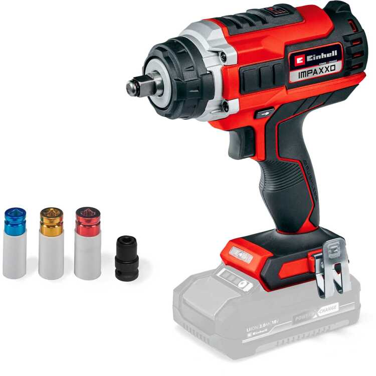 Einhell Accu Slagschroefmachine IMPAXXO 18/400 slagmoersleutel Accu en lader niet inbegrepen