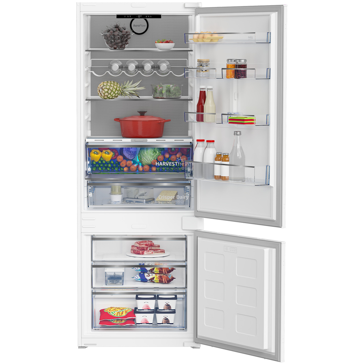 Beko BCNE400E50SHN Selective Line Inbouw koel-vriescombinatie