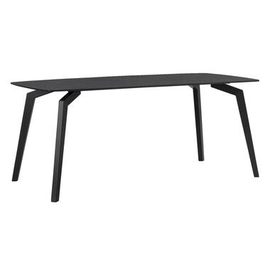 Eettafel Joop - antraciet - keramiek - 76x180x90 cm - Leen Bakker