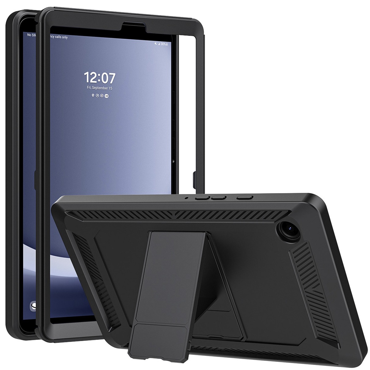 Accezz Rugged Back Case Samsung Galaxy Tab A9 Tablethoesje Zwart