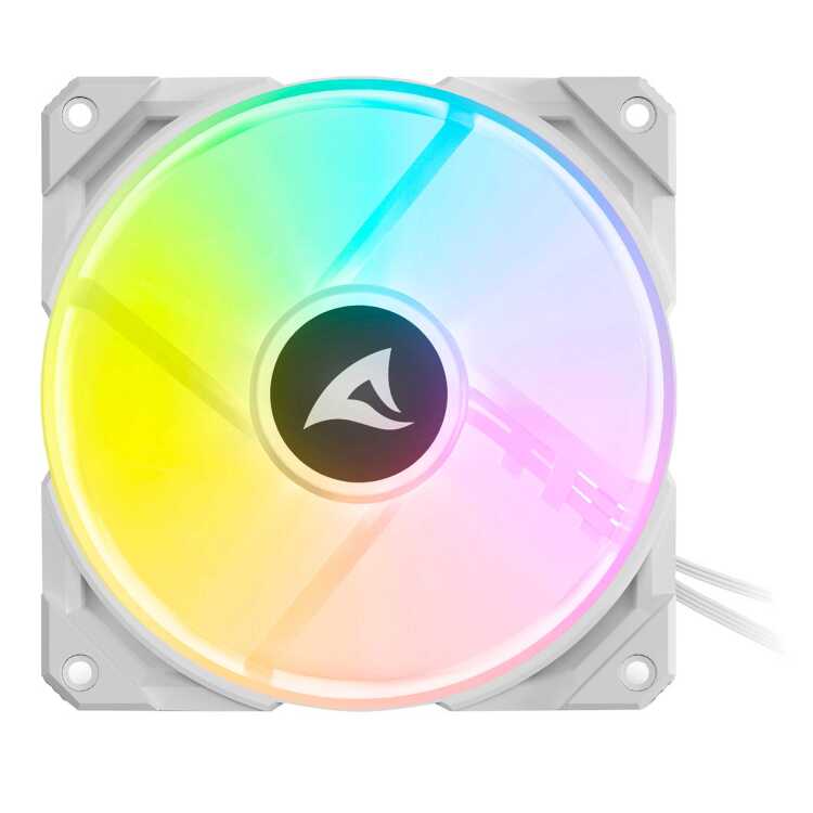 Sharkoon Rebel F50 PWM - White case fan 4-pin PWM + 4-pin (5V-D-coded-G)
