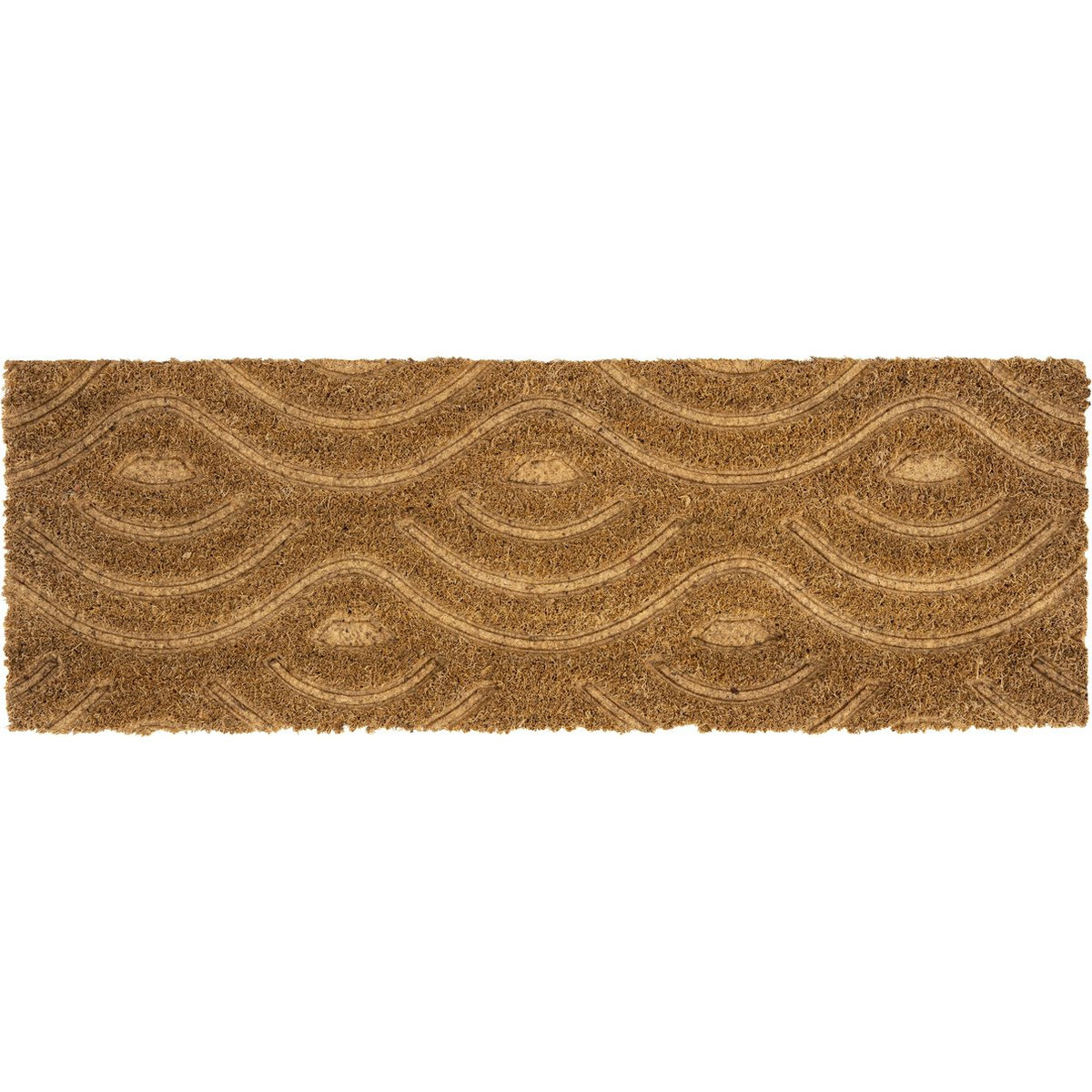 Deurmat - kokosmat - met patroon - 75 x 25 cm - voor binnen/buiten - schoonloopmat -