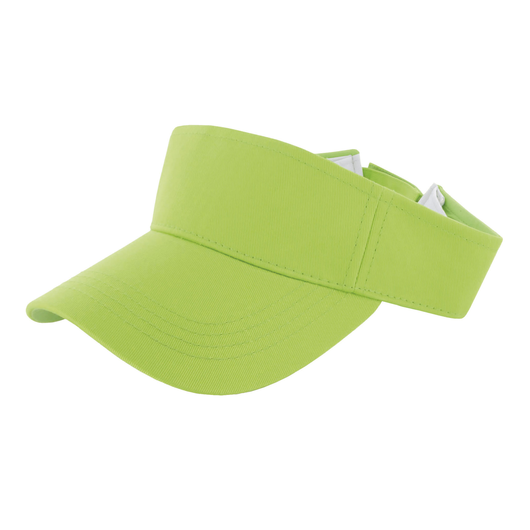 Verkleed zonneklep/sunvisor - voor volwassenen - neon groen - eighties/nineties thema -