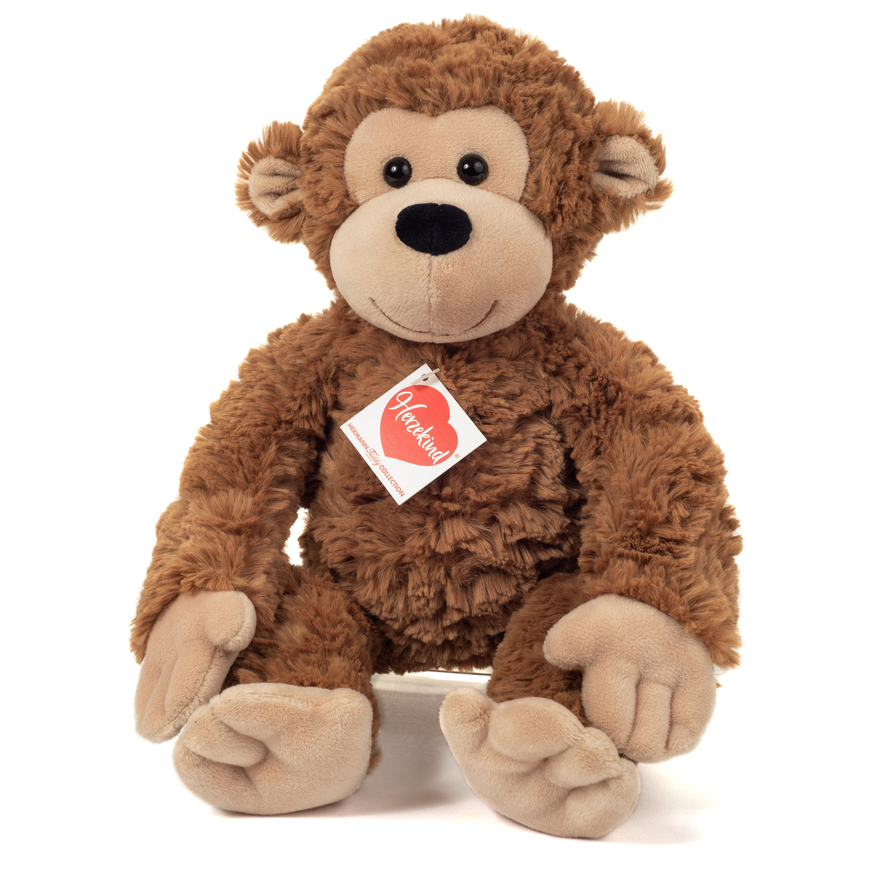 Knuffeldier Aap Fritz - pluche knuffel - premium kwaliteit - 32 cm - bosdieren knuffel -