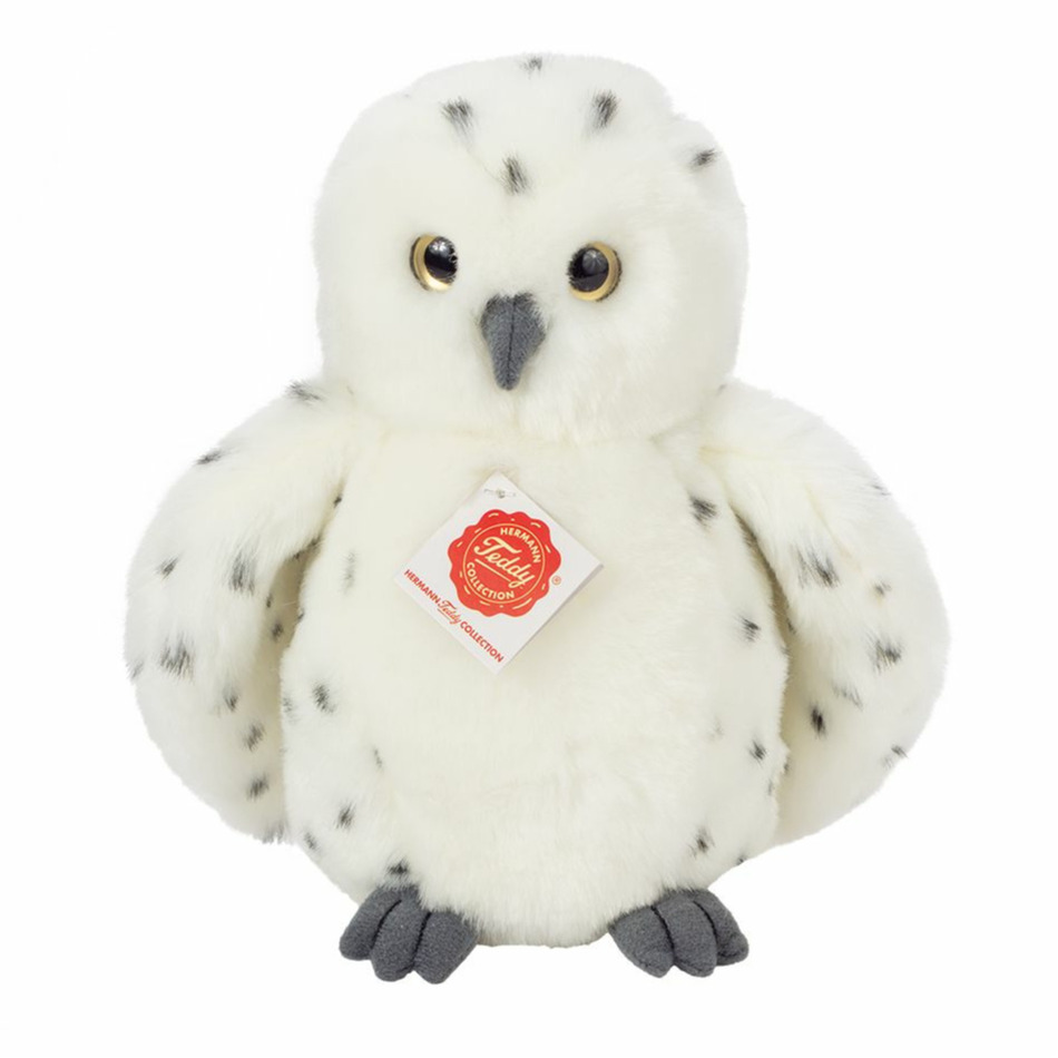 Knuffeldier Sneeuwuil - zachte pluche stof - premium kwaliteit knuffels - wit - 21 cm - vogels -