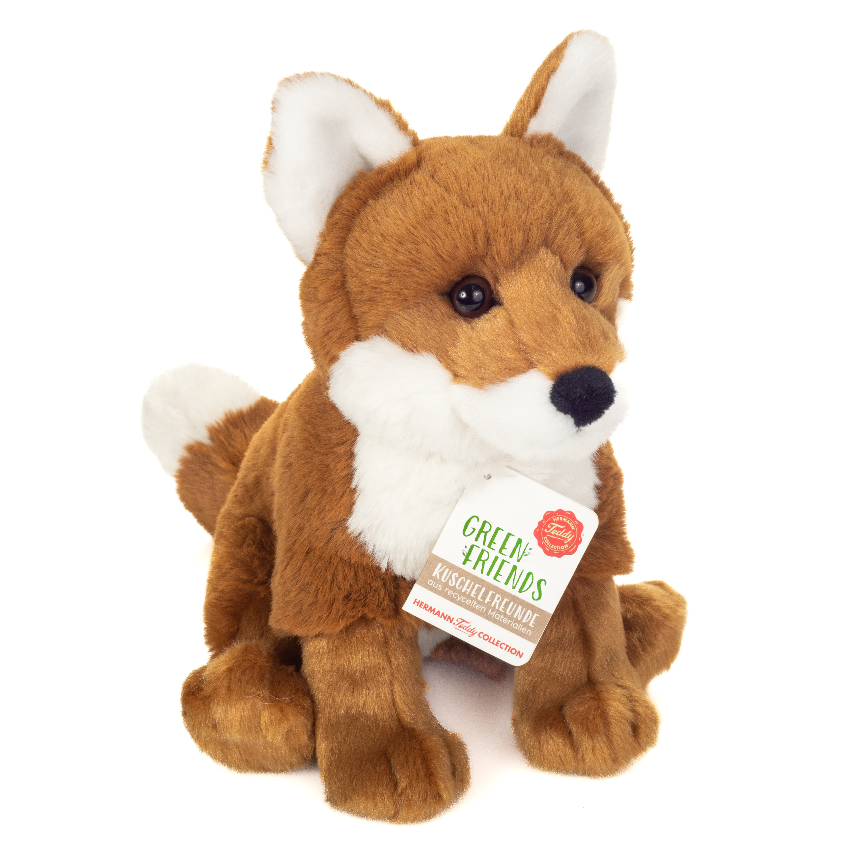 Knuffeldier Vos - zachte pluche stof - premium kwaliteit knuffels - rood - 20 cm -
