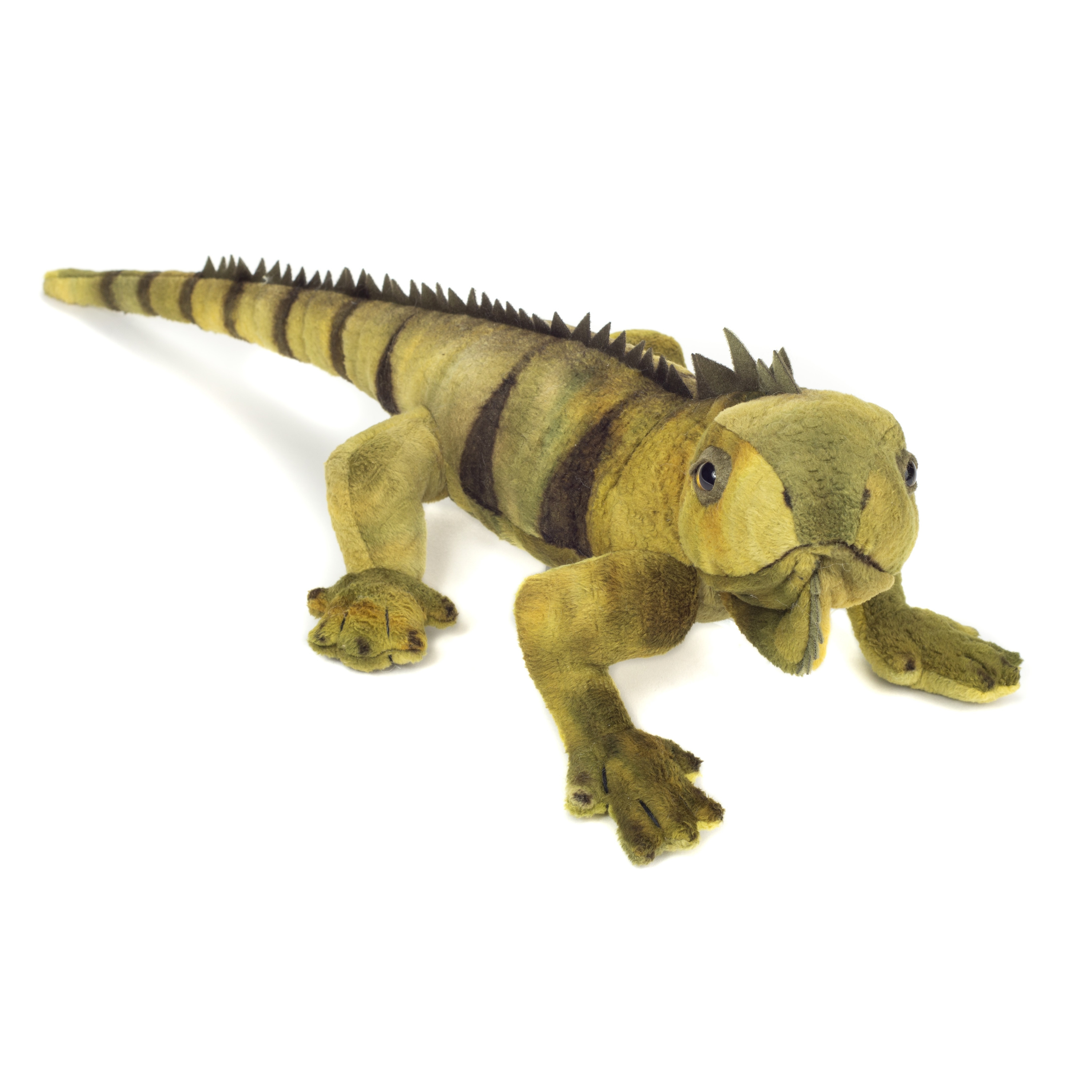 Knuffeldier Leguaan - zachte pluche stof - premium kwaliteit knuffels - groen - 49 cm -