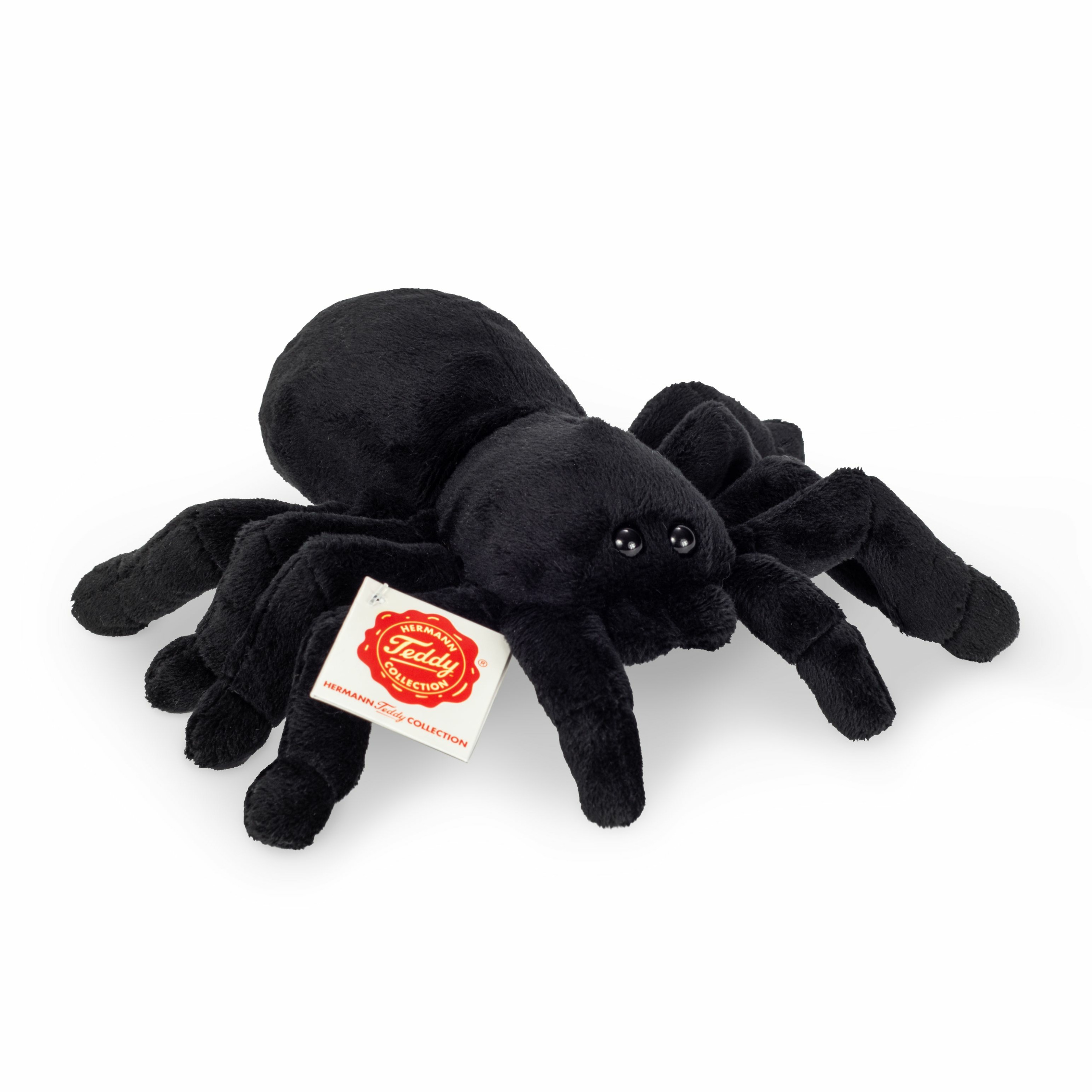 Knuffeldier Vogelspin - zachte pluche stof - premium kwaliteit knuffels - zwart - 16 cm -
