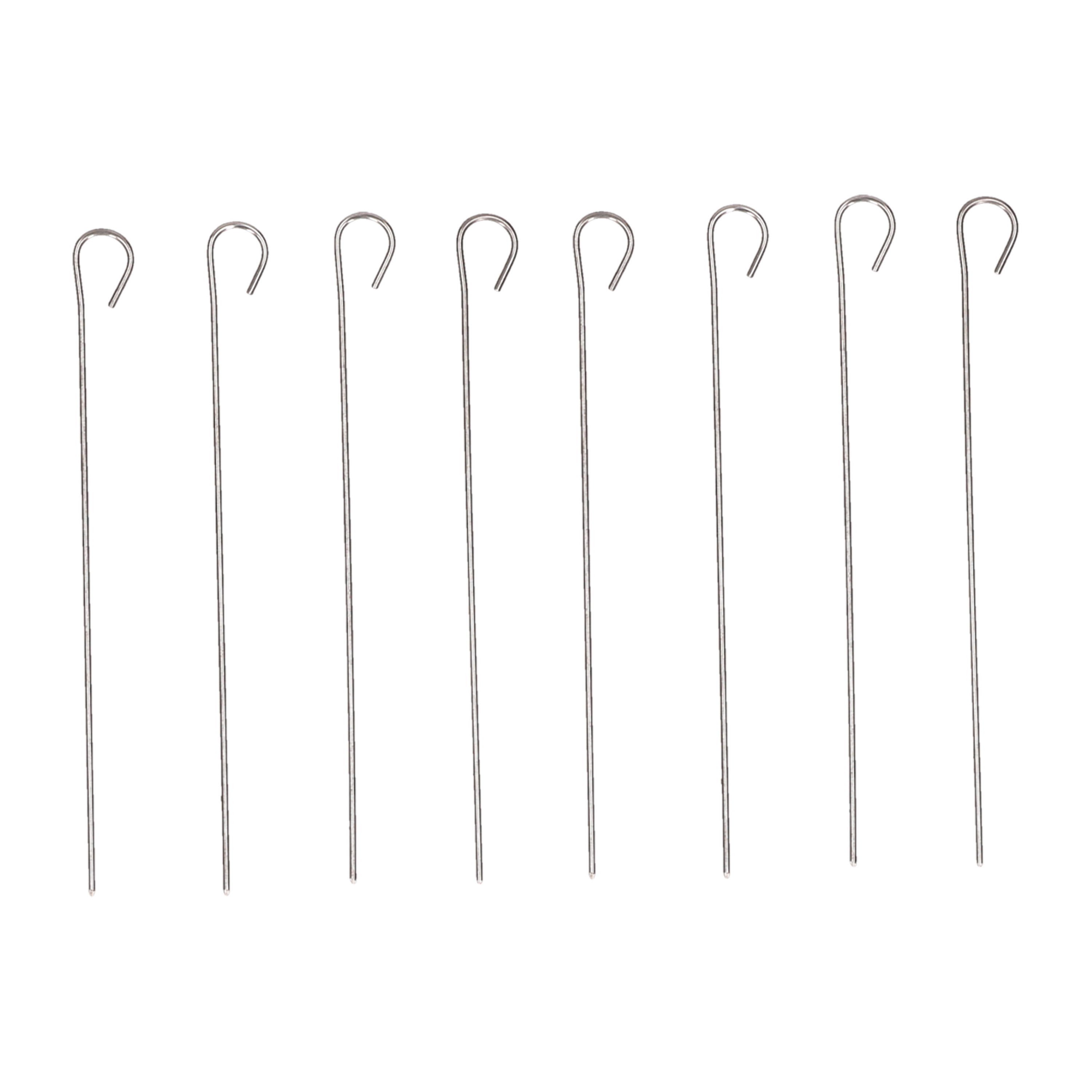 Gourmet/barbecue spiesjes/vleespennetjes - 24x - rvs - 10 cm -