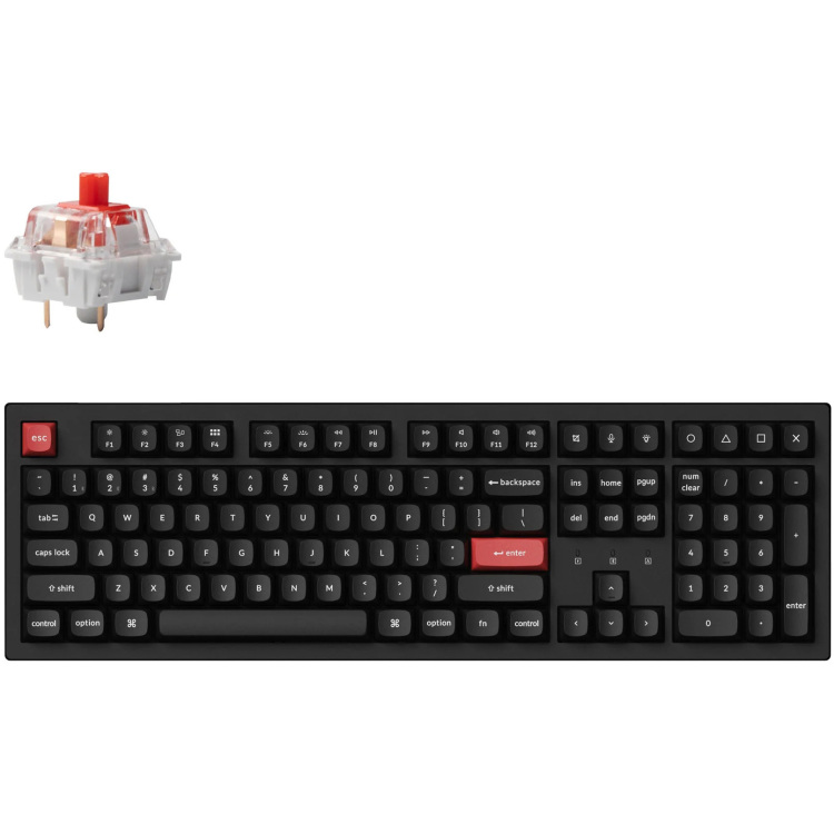 Keychron K10 Pro-B1 toetsenbord RGB leds, Double-shot PBT, USB-C | Bluetooth 5.1