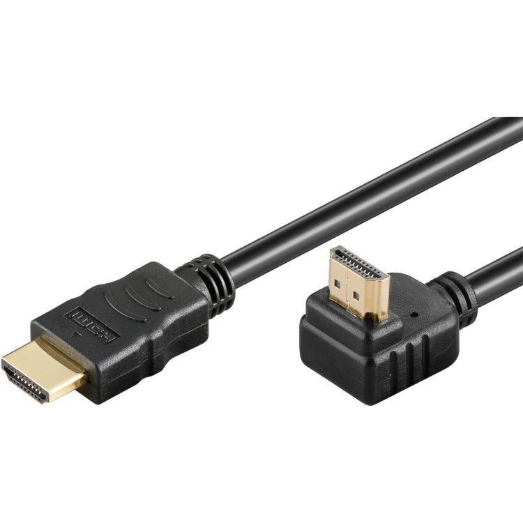 goobay High Speed HDMI-kabel 90° met Ethernet kabel 3 meter