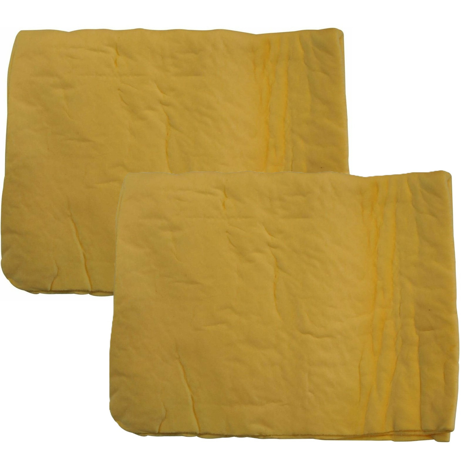 Zeemdoek - 2x - in koker - synthetisch - 43 x 32 cm - auto zeem/autospons -