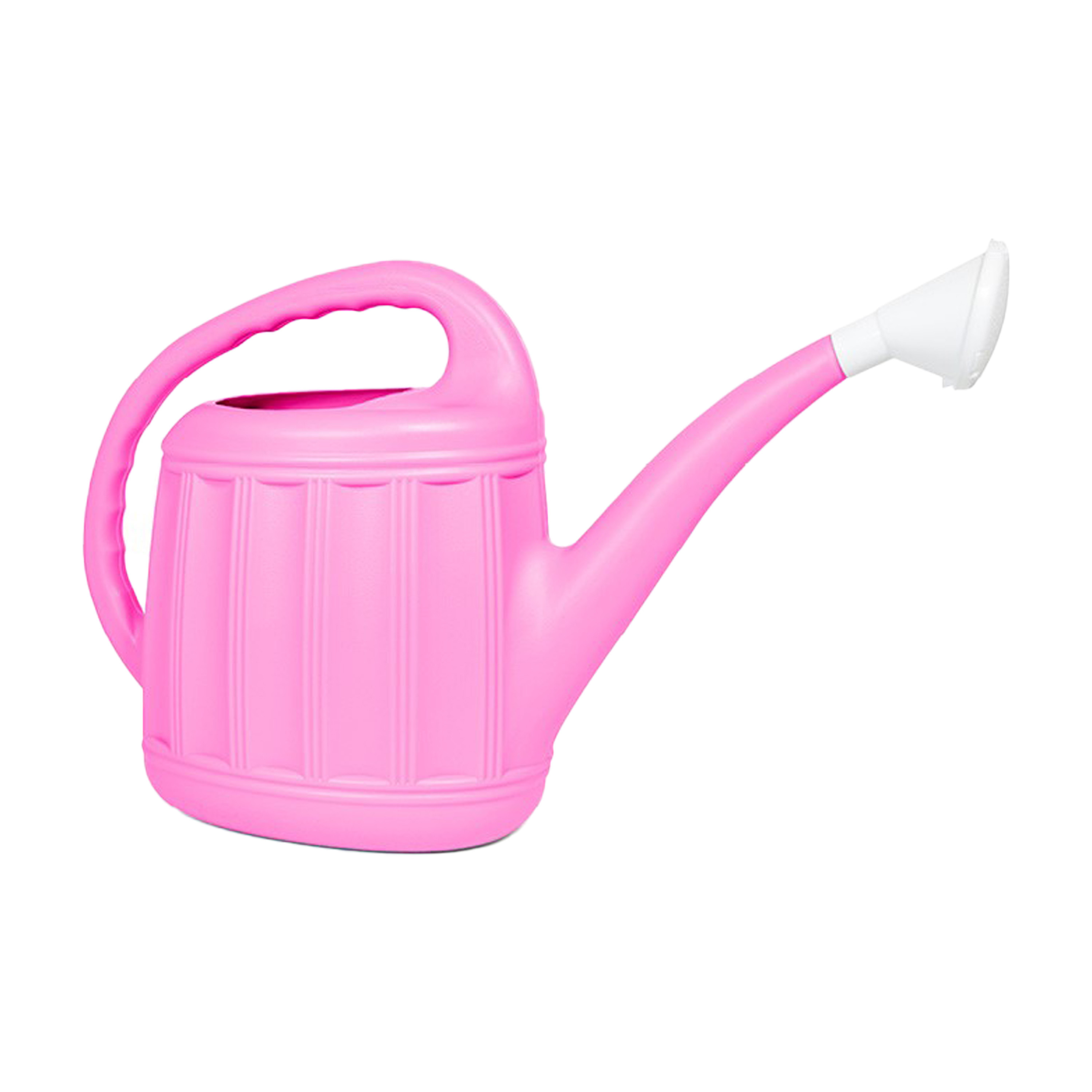 Tuinplanten Gieter Eureka - kunststof - roze - voor buiten - met broeskop - 7 Liter -