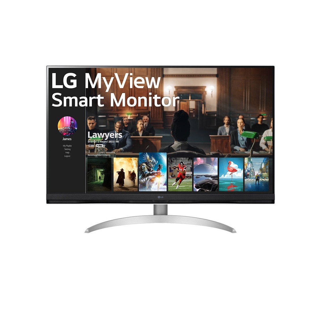 LG Smart 32SQ700S-W Monitor Wit