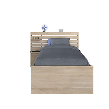 Bed Evi - eikenkleur - 90x200 cm - Leen Bakker
