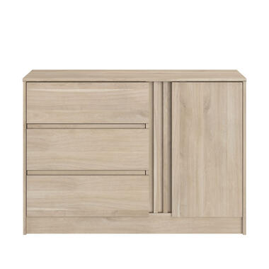 Dressoir Evi - eikenkleur - 76,8x109,8x50 cm - Leen Bakker