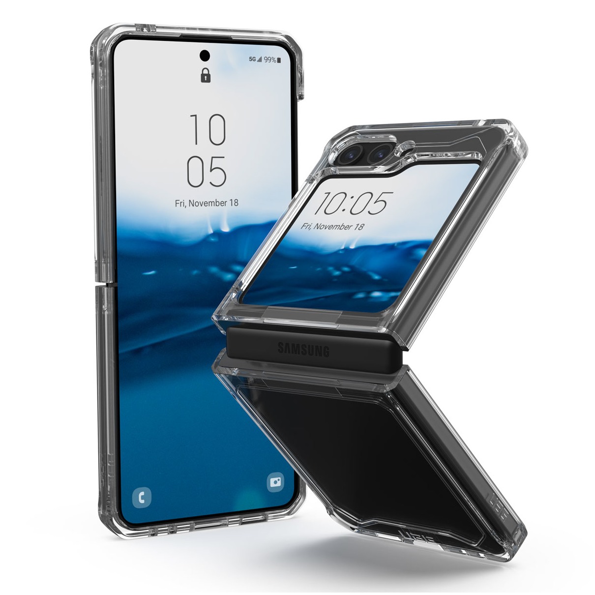 UAG Plyo Backcover Samsung Galaxy Z Flip 5 Telefoonhoesje Transparant