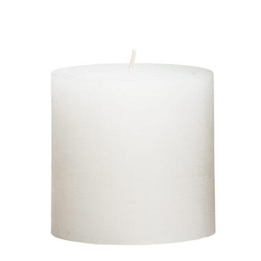 Stompkaars rustiek Sfeer - wit - 10 cm - Leen Bakker