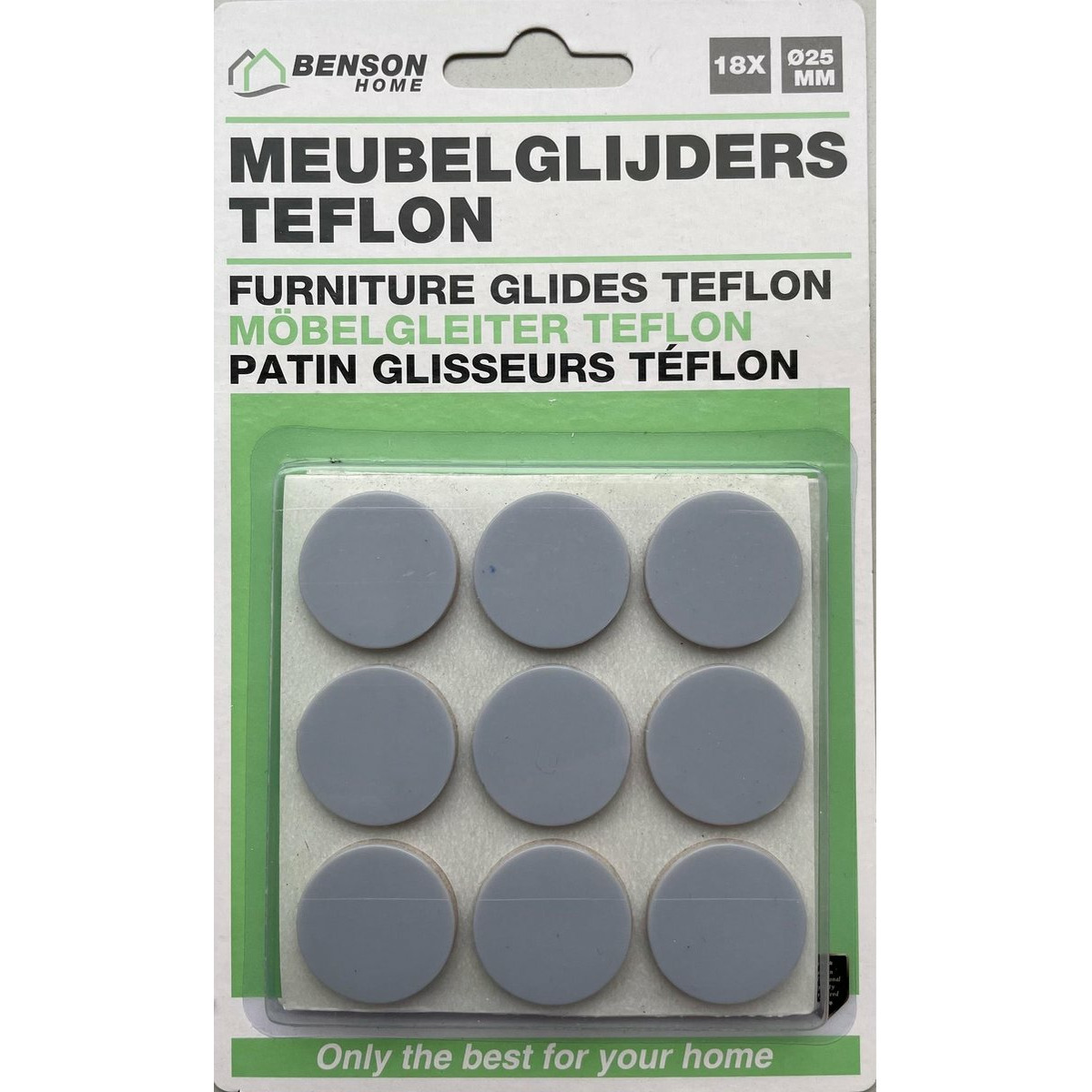 Meubelvilt - 18 delig - stoelpoten - kunststof - grijs - meubelbeschermers -