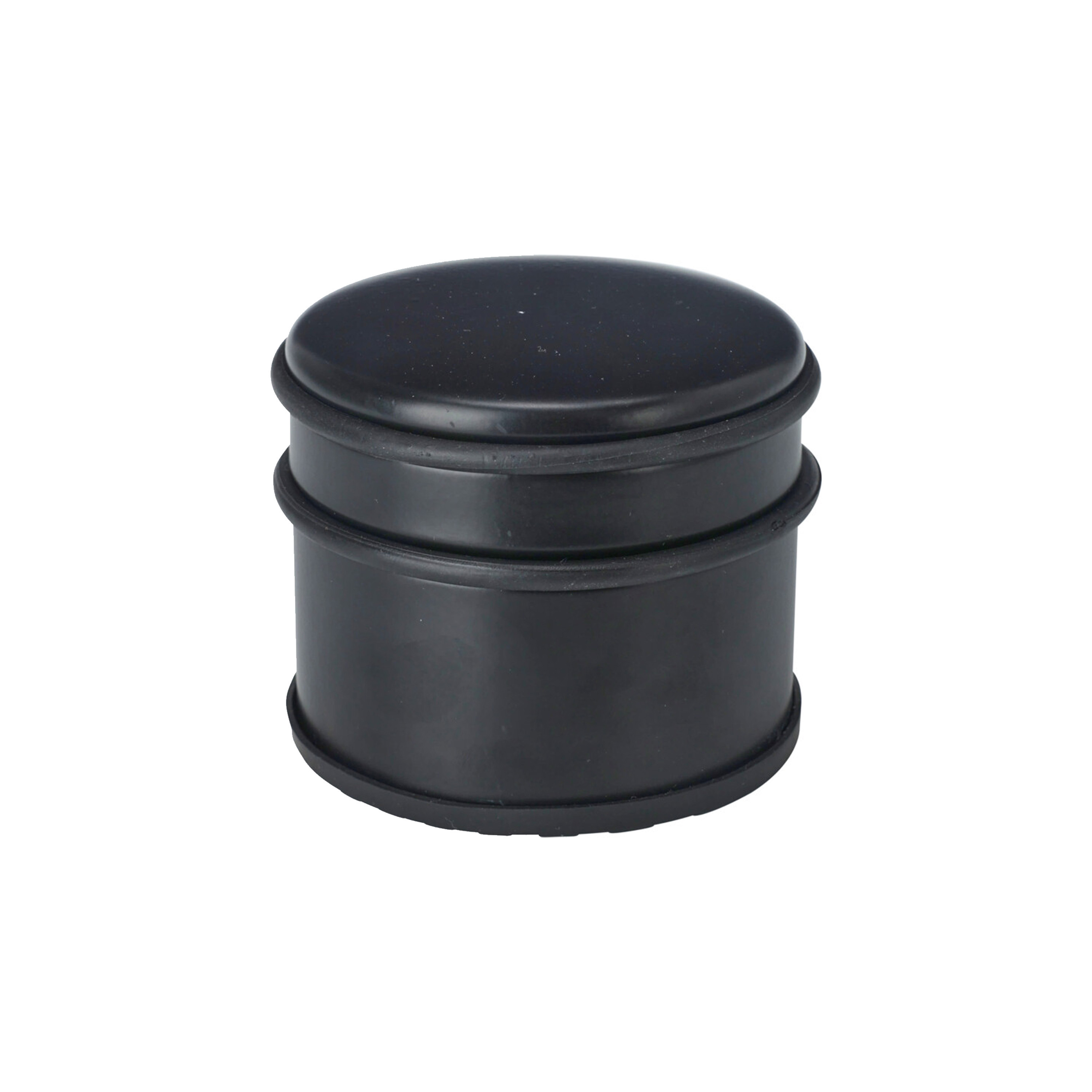 Deurstopper - rond - RVS - mat zwart - 10 x 10 x 9 cm - 1 kilo gewicht -