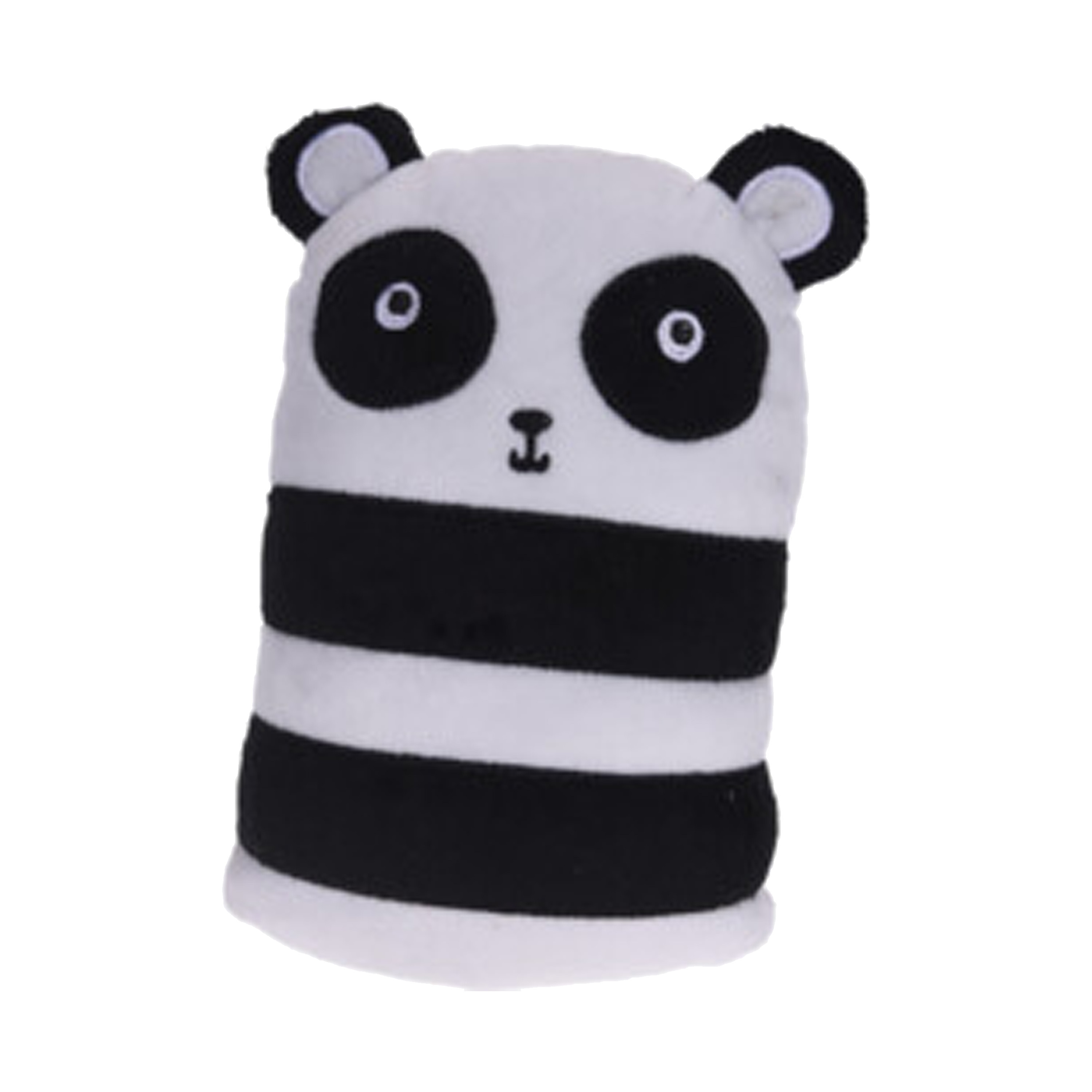 Deurstopper - panda - 15 x 9 x 20 cm - polyester - dieren thema deurstoppers -