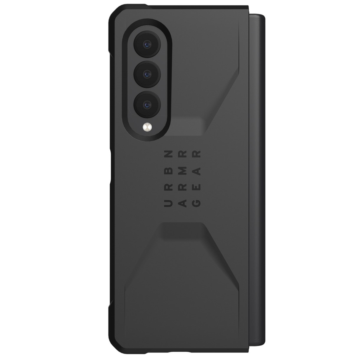 UAG Civilian Backcover Samsung Galaxy Z Fold3 Telefoonhoesje Zwart
