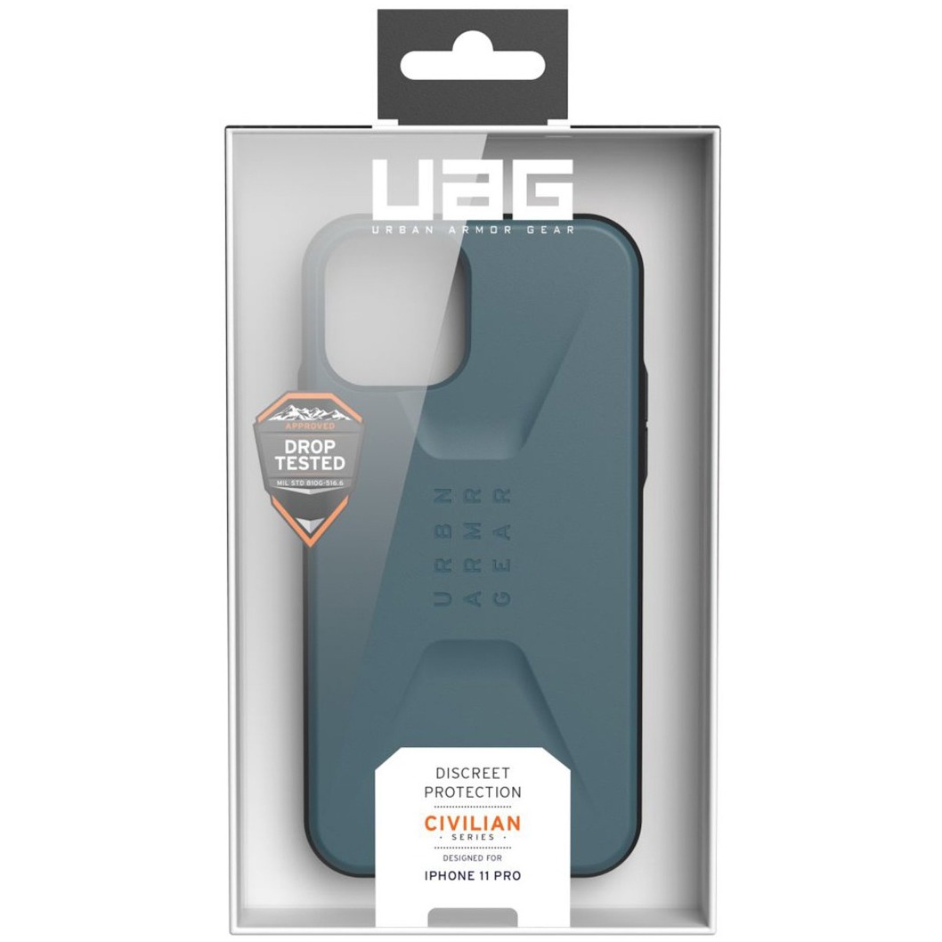 UAG Civilian Backcover iPhone 11 Pro Telefoonhoesje Blauw