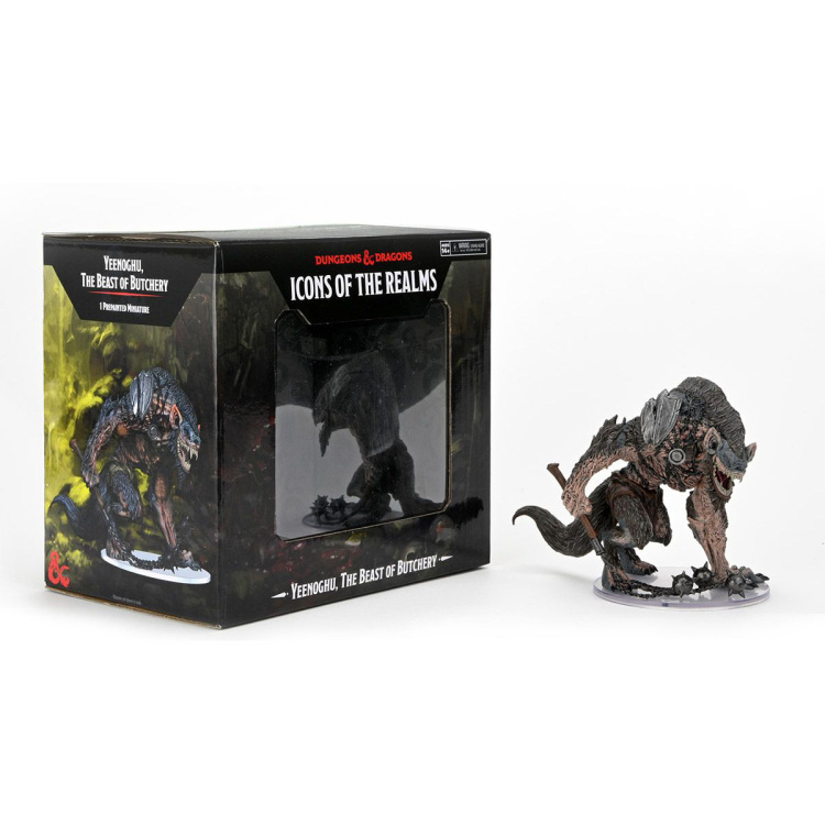 Diverse Dungeons and Dragons: Icons of the Realms Miniatures - Yeenoghu The Beast of Butchery tabletop spel
