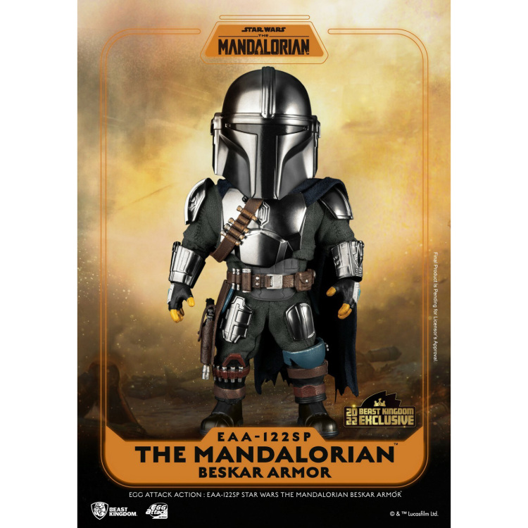 Egg Attack Star Wars: The Mandalorian - The Mandalorian Beskar Armor 6 inch Action Figure speelfiguur