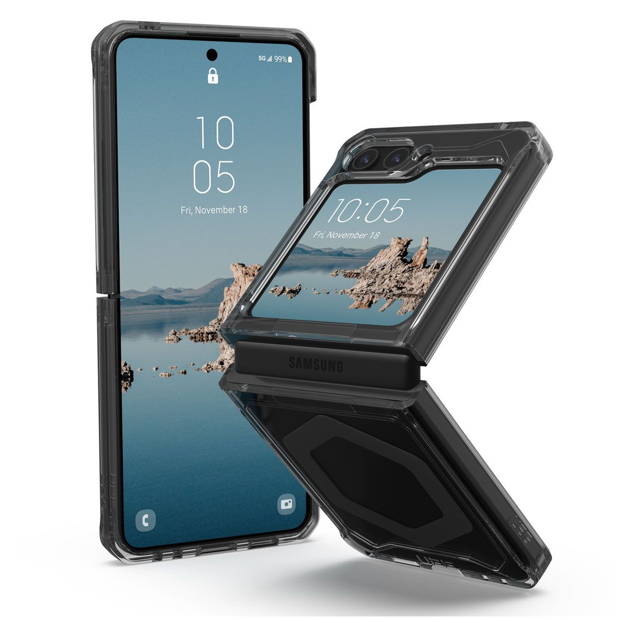 UAG Plyo Pro Backcover Samsung Galaxy Z Flip 5 Telefoonhoesje Grijs