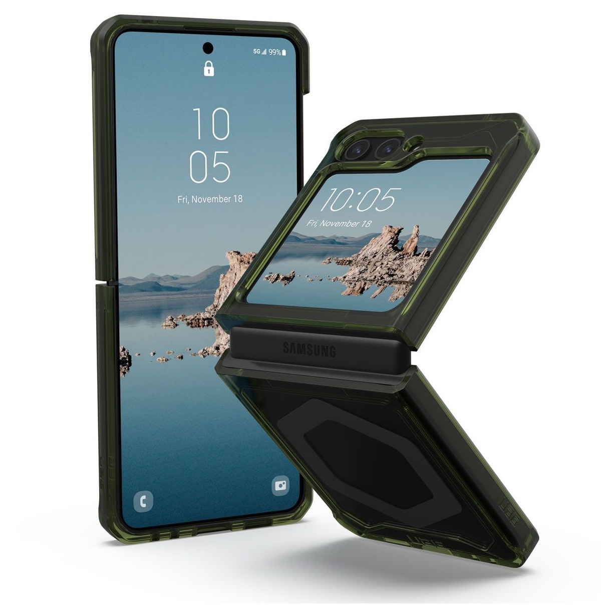 UAG Plyo Pro Backcover Samsung Galaxy Z Flip 5 Telefoonhoesje Groen