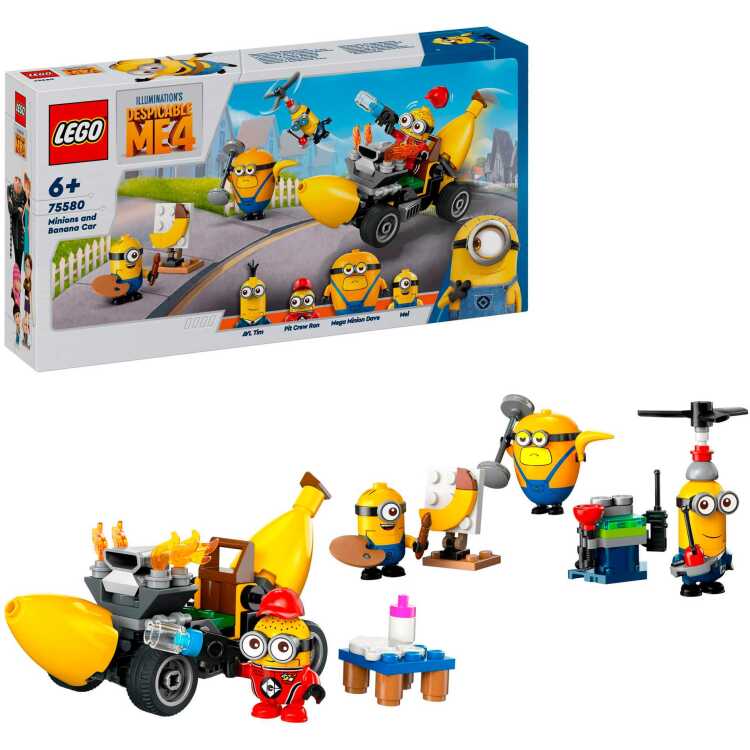 LEGO Minions - Minions en bananenauto constructiespeelgoed 75580
