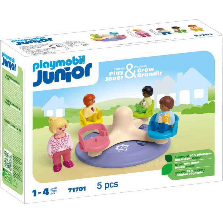 PLAYMOBIL Junior - Cijfercarrousel constructiespeelgoed 71701