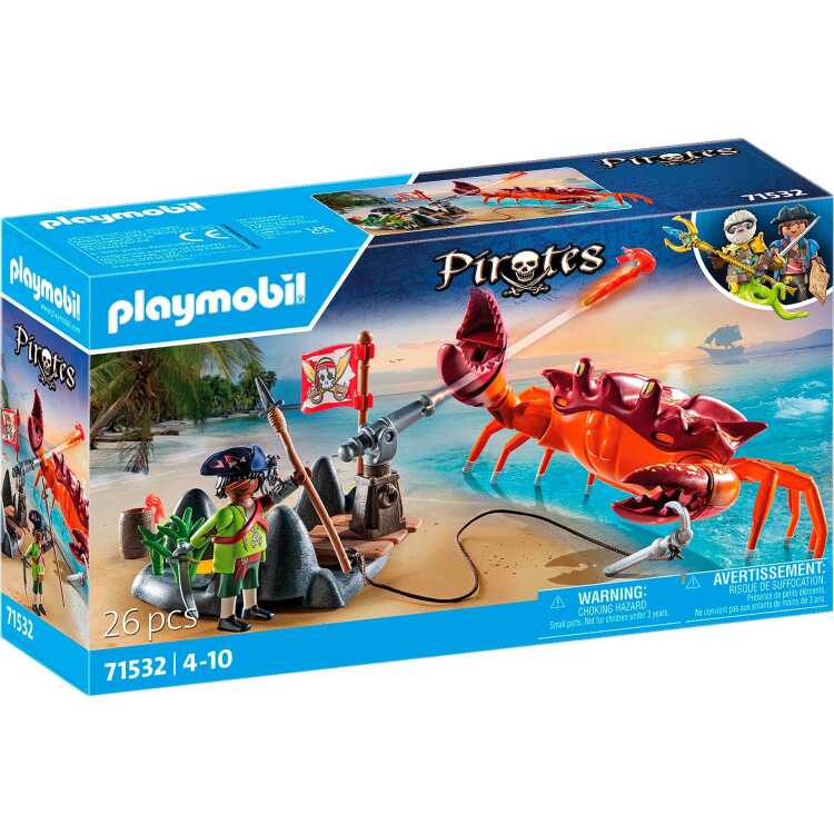 PLAYMOBIL Pirates - Strijd tegen de gigantische krab constructiespeelgoed 71532