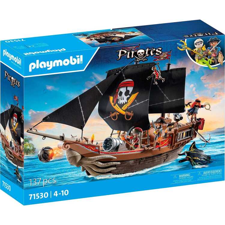 PLAYMOBIL Pirates - Groot piratenschip constructiespeelgoed 71530