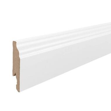 MDF plint - wit frans - 240x1,4x7,5 cm - Leen Bakker