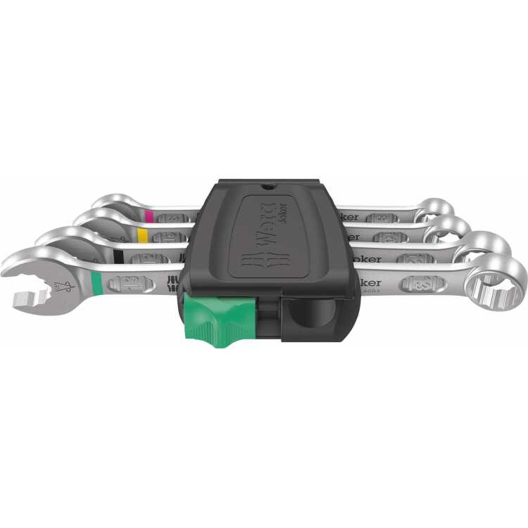 Wera 6003 Joker 4 set 1 Ringsteeksleutelset moersleutel 4-delig