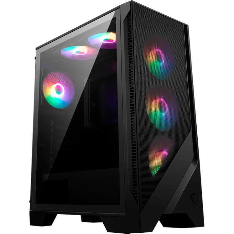 MSI MAG FORGE 120A AIRFLOW tower behuizing 2x USB-A | RGB | Tempered Glass
