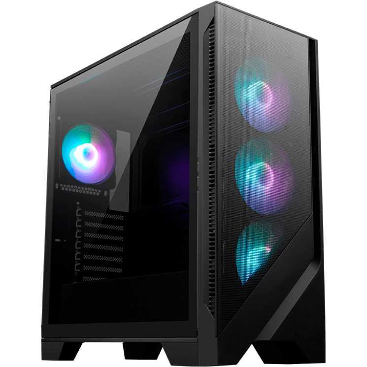 MSI MAG Forge 320R Airflow tower behuizing 2x USB-A | RGB | Window | Tempered Glass