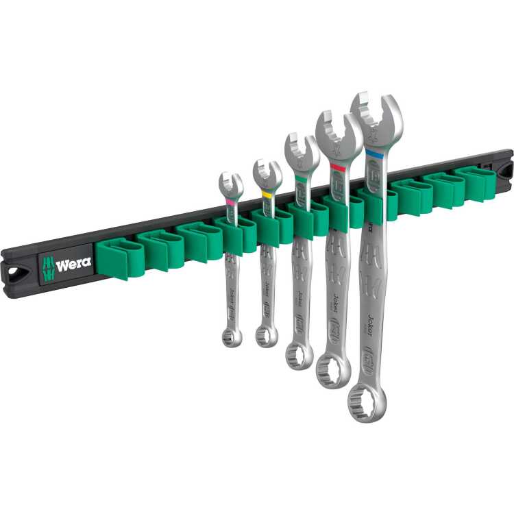 Wera 9641 Magneetstrip 6003 Joker 2 ringsteeksleutelset moersleutel 5-delig